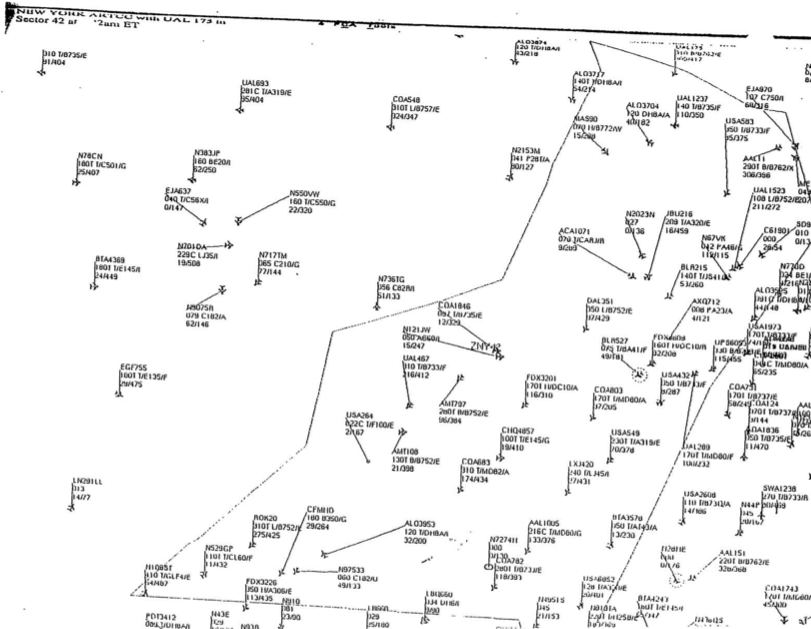 mappa dei voli dalla documentazione FAA