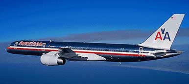 [foto di un Boeing 757 della American Airlines]