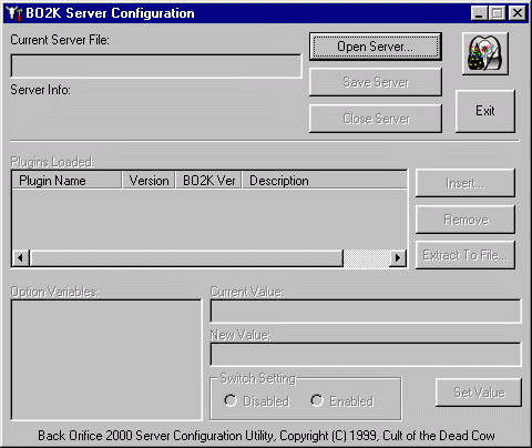 schermata di configurazione